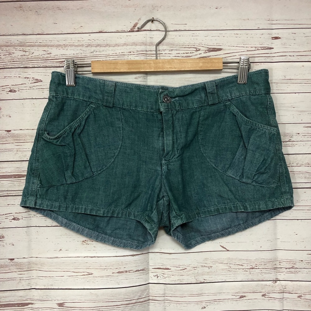 7 for All Mankind Casual Womens Shorts Blue 27